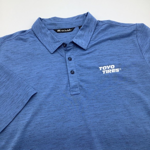 Travis Mathew Mens Short Sleeve Golf‎ Polo Blue Size XXL